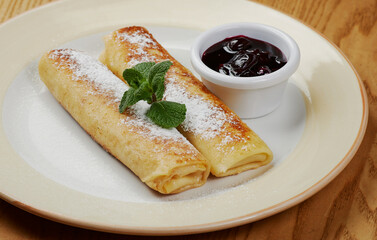pancakes with cottage cheese and sour cream