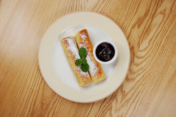 pancakes with cottage cheese and sour cream