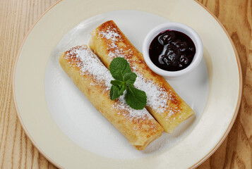 pancakes with cottage cheese and sour cream