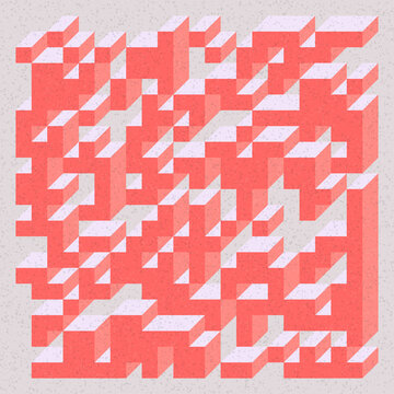 Implementation of Edward Zajec&rsquo;s &ldquo;Il Cubo&rdquo; from 1971. Essentially a Truchet tile set of 8 tiles and rules for placement art illustration