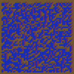 Implementation of Edward Zajec’s “Il Cubo” from 1971. Essentially a Truchet tile set of 8 tiles and rules for placement art illustration