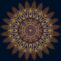 ornamental round mandala design