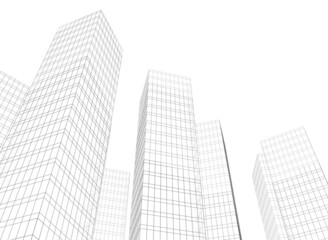 Naklejka premium modern office buildings