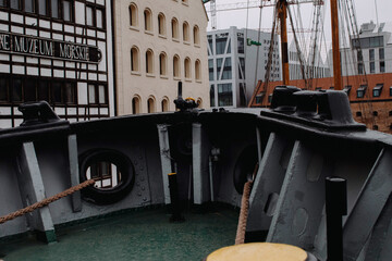 Fototapeta na wymiar Old sea ship in Gdansk