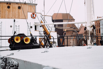 Old sea ship in Gdansk