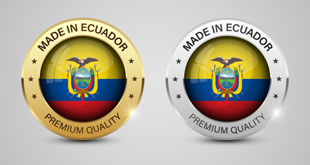 Made in Ecuador graphics and labels set.