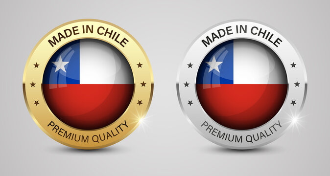 Made in Chile graphics and labels set.