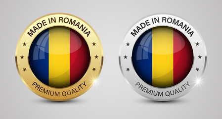 Made in Romania graphics and labels set.