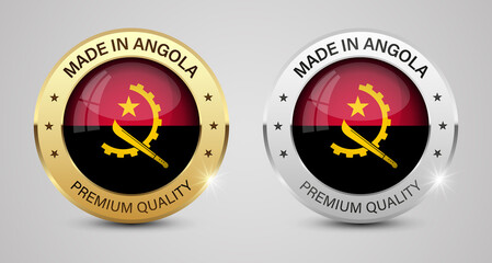 Made in Angola graphics and labels set.