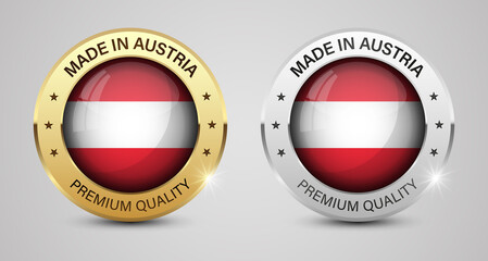 Made in Austria graphics and labels set.