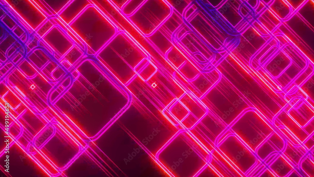Aufkleber abstract glow squares and lines, computer generated. 3d rendering of web background