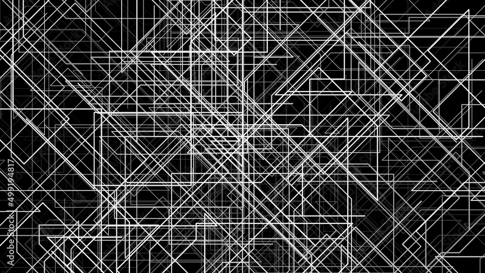 Poster abstract wire. computer generated 3d render