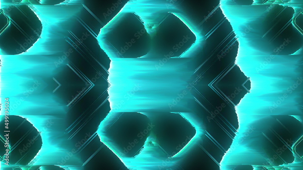 Poster glitch noise. computer generated 3d render