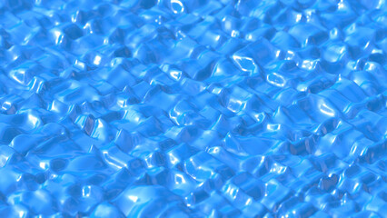 Shiny Bumpy Plastic Floor Mat Surface Background 3D Rendering