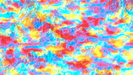 Bumpy Colorful Floor Texture Background 3D Rendering