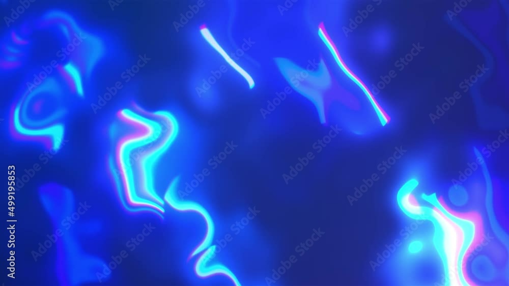 Poster neon waves. computer generated 3d render