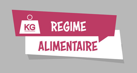 Logo régime alimentaire.
