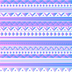 Seamless vector gradient tribal texture. Vintage ethnic seamless backdrop.