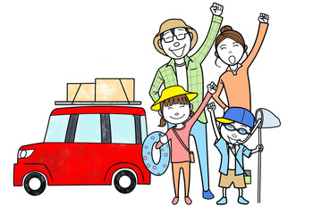 ゴールデンウィークに家族でドライブ