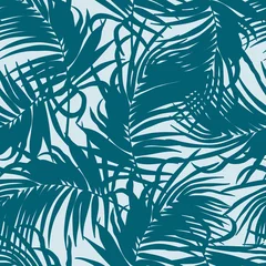 Foto op Plexiglas Tropische bladeren Prachtige tropische bladeren tak naadloze patroon ontwerp. Tropische bladeren, monstera blad naadloze bloemmotief achtergrond. Trendy Braziliaanse illustratie. Lente zomer ontwerp voor mode, prints