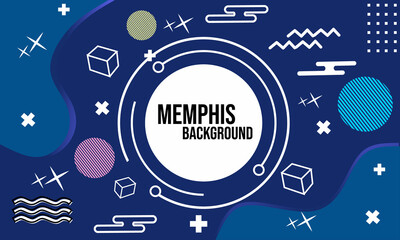 geometric memphis style abstract background. suitable for cover design, website, and banner