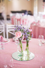 flower arrangement for wedding party