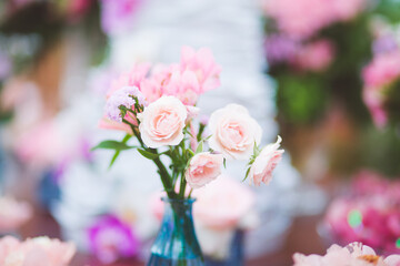 flower arrangement for wedding party