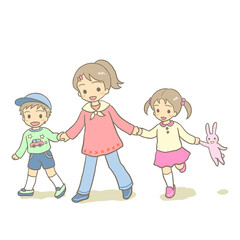 仲良しの子どもたち