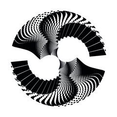 Abstract circle background, vector modern design element.