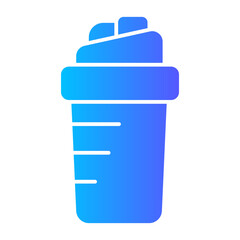 protein shake gradient icon