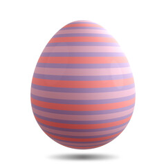 3D rendering Easter egg isolated