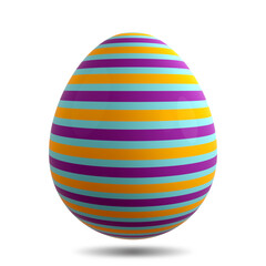 3D rendering Easter egg isolated
