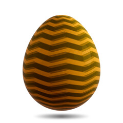 3D rendering Easter egg isolated