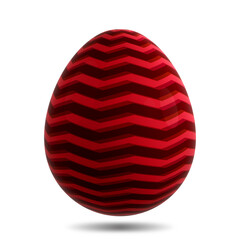 3D rendering Easter egg isolated