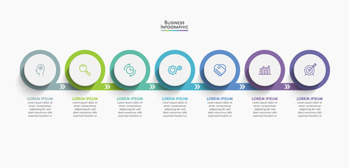 Business data visualization. timeline infographic icons designed for abstract background template milestone element modern diagram process technology digital marketing data presentation chart Vector