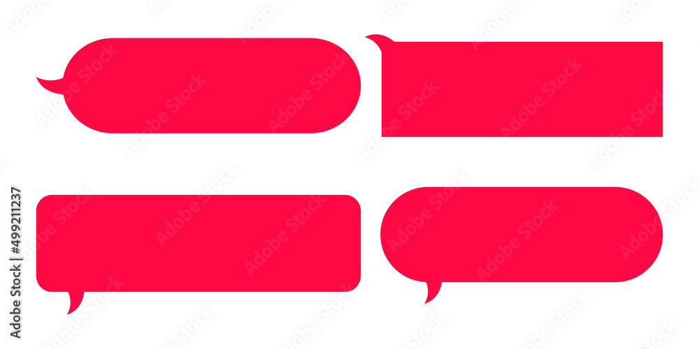 Poster speech bubble set. talk bubble. cloud speech bubbles collection. vector design