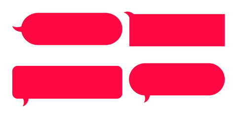 Speech Bubble set. Talk bubble. Cloud speech bubbles collection. Vector Design