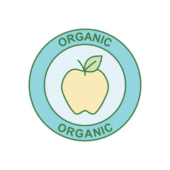 Organic cosmetic icon in color icon, isolated on white background 