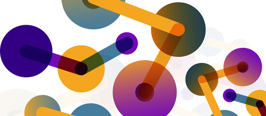 Network concept abstract background. Dots connection. Big data idea. Business template for wallpaper, banner, background or landing