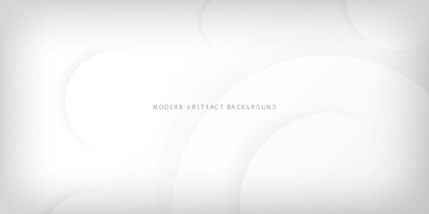 Modern abstract light silver white background elegant circle shape design.3d look with shadow. Eps10 vector