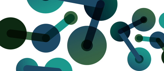 Network concept abstract background. Dots connection. Big data idea. Business template for wallpaper, banner, background or landing