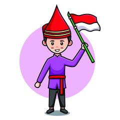 Happy Pancasila Day character