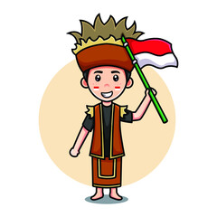 Happy Pancasila Day character