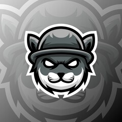 vector graphics illustration of a cat soldier in esport logo style. perfect for game team or product logo © YusufMC