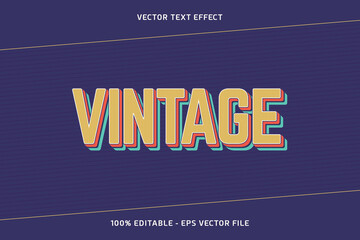 Obraz premium Vintage Vector Text Effect