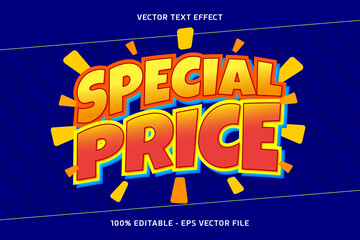 Obraz premium Special Price Vector Text Effect