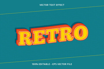 Retro Vector Text Effect