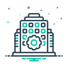 Obraz premium Mix icon for establishment