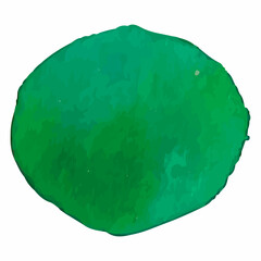 Colorful watercolor hand painted round shapes, stains, circles, blobs isolated on white. Illustration for artistic design