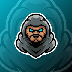Obraz premium vector graphics illustration of a dog in esport logo style. perfect for game team or product logo